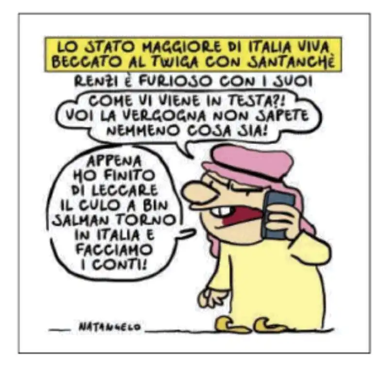 renzi e italia twiga   vignetta by natangelo 