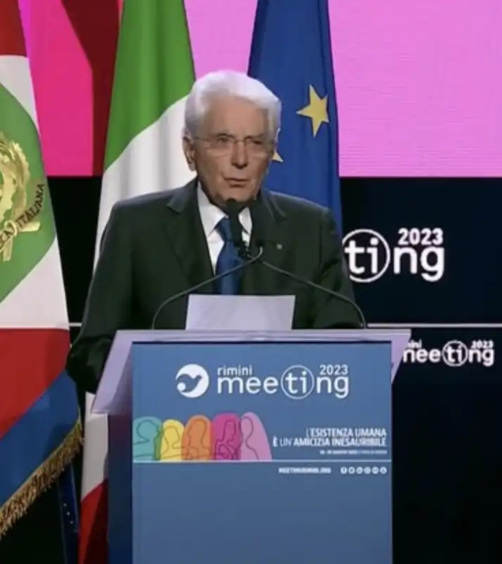 sergio mattarella al meeting di cl 2023