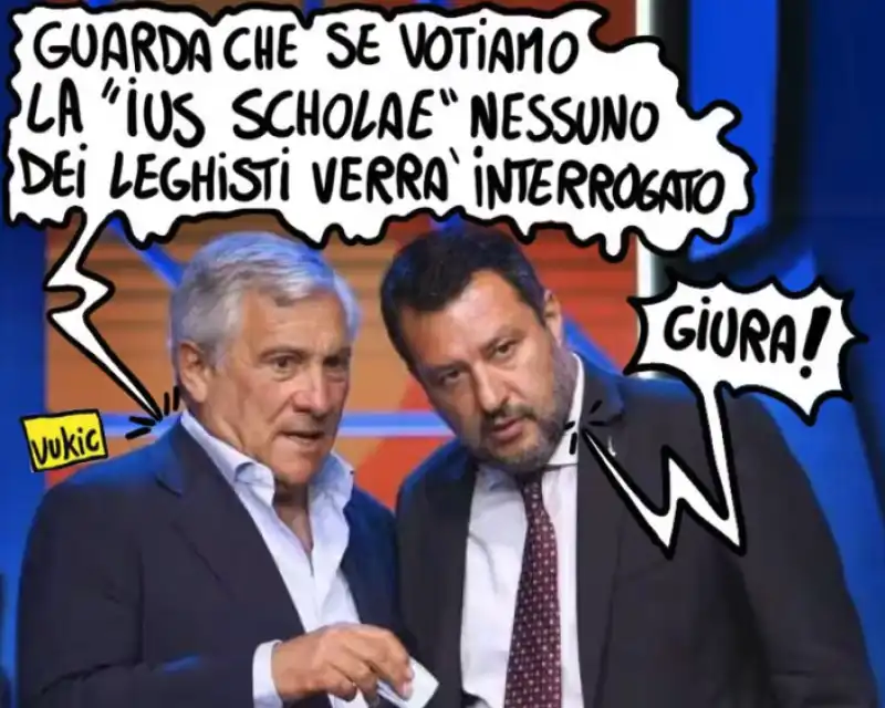 ANTONIO TAJANI - MATTEO SALVINI - MEME BY VUKIC

