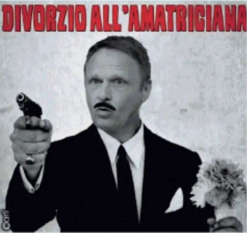 DIVORZIO ALL AMATRICIANA - - MEME BY EMILIANO CARLI - IL GIORNALONE - LA STAMPA