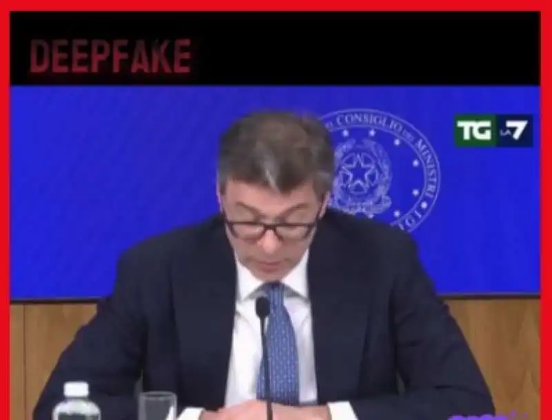 giancarlo giorgetti deepfake 