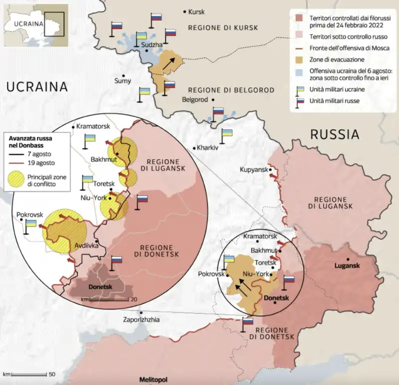 GUERRA IN UCRAINA -  21 AGOSTO 2024