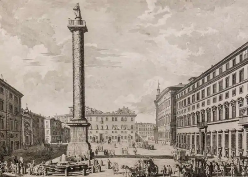 illustrazione della colonna di marco aurelio 