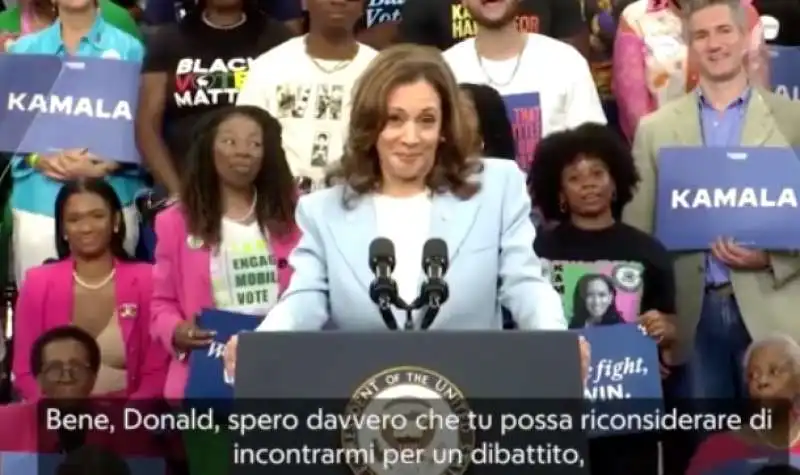  KAMALA HARRIS AL COMIZIO DI ATLANTA IN GEORGIA 