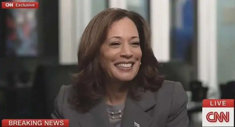 kamala harris intervistata dalla cnn