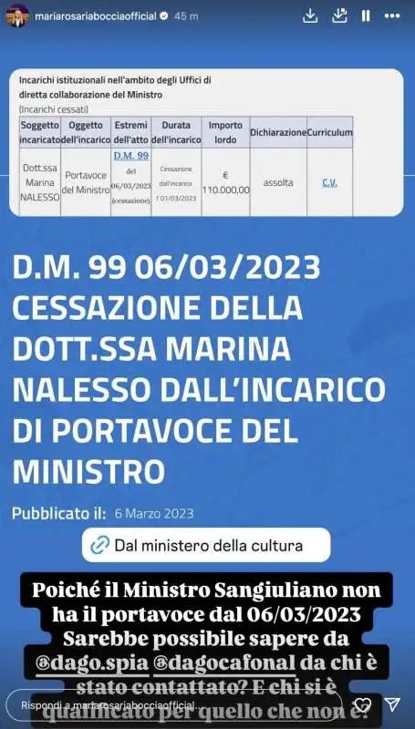 le storie instagram di maria rosaria boccia contro dagospia 