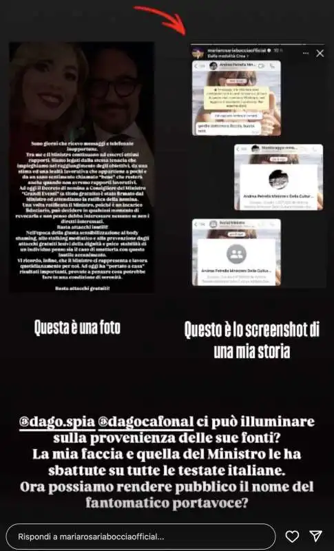  le storie instagram di maria rosaria boccia contro dagospia   