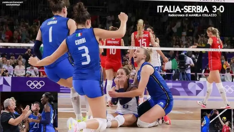 pallavolo femminile italia   serbia  8