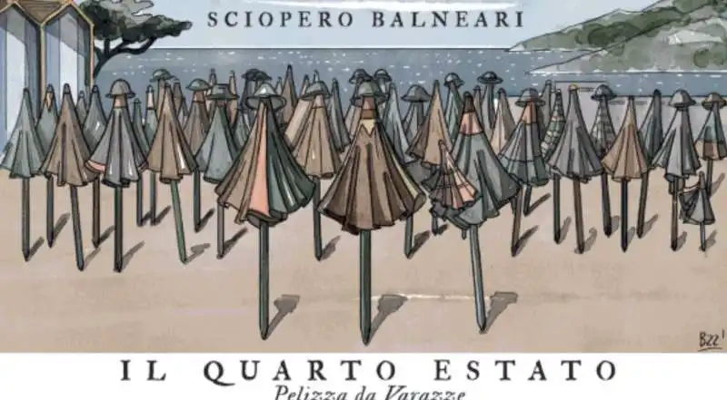 SCIOPERO BALNEARI BY ANDREA BOZZO - IL GIORNALONE - LA STAMPA 