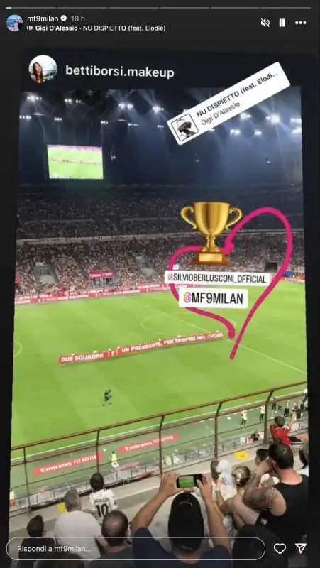 storie instagram di marta fascina   trofeo berlusconi 2024   1