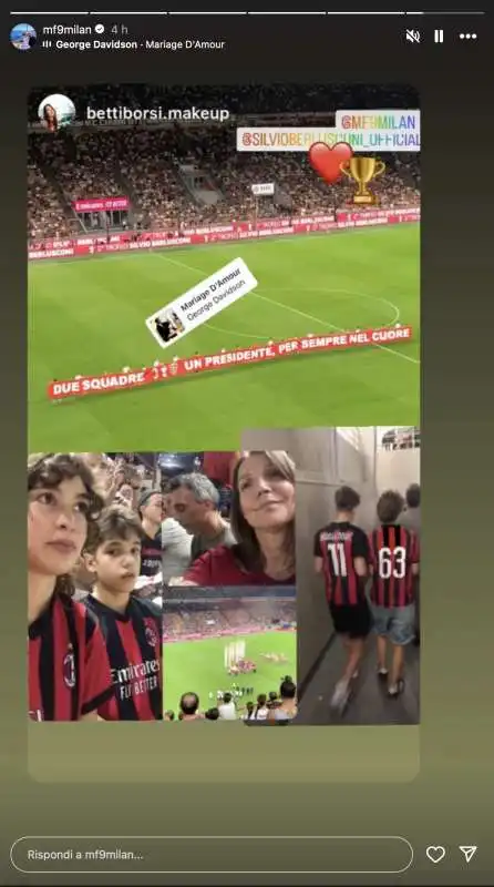 storie instagram di marta fascina   trofeo berlusconi 2024   2