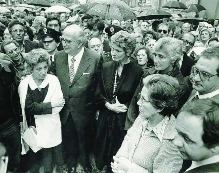 Giovanni Spadolini, marella e Susanna Agnelli, Marco Benedetto, Cesare Romiti