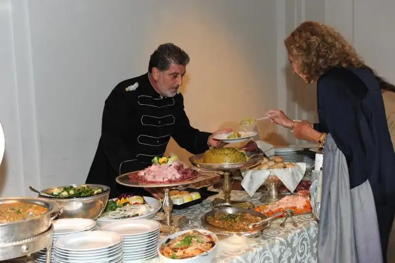 Buffet per gli ospiti 