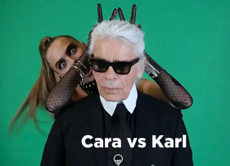 cara delevingne karl lagerfeld video 