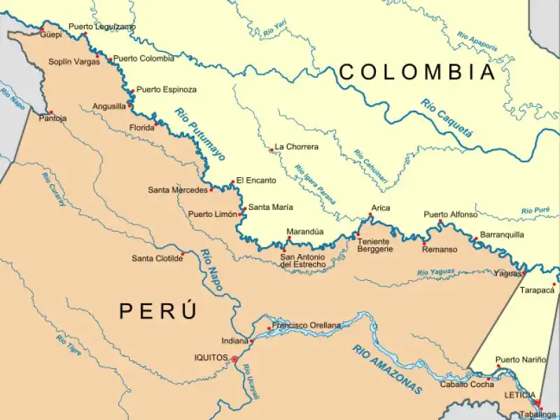 confine colombia e peru 