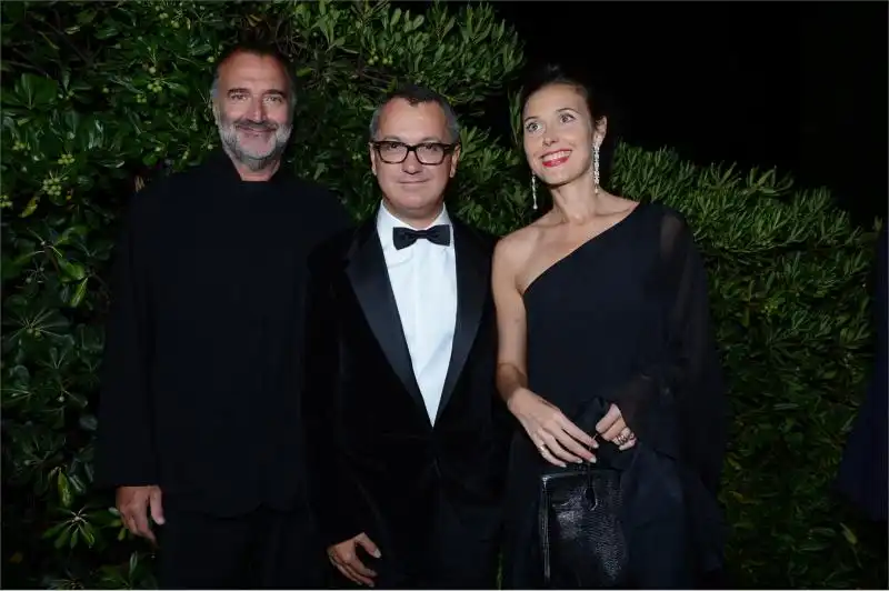 Fabrizio Ferri Luca Dini e Geraldina Polverelli PARTY VANITY FAIR 