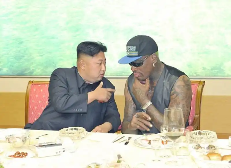 IL LEADER COREANO KIM JONG UN E DENNIS RODMAN 