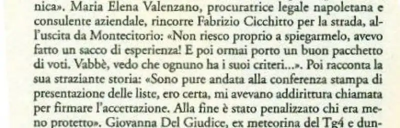 MARIA ELENA VALANZANO CITATA NEL LIBRO PAPI DI TRAVAGLIO 