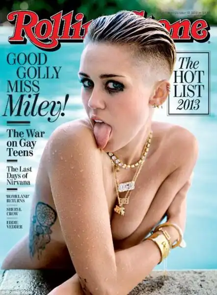 MILEY CYRUS SULLA COPERTINA DEL ROLLING STONE 