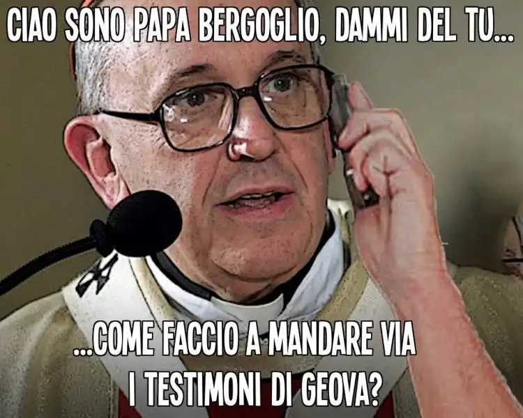 papa bergoglio telefona alla gente 