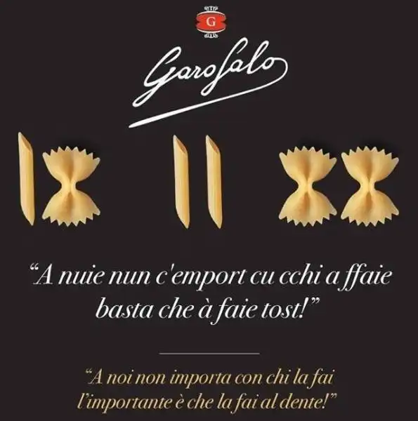 risposte a barilla pasta garofalo fake 