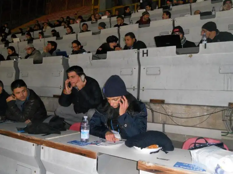 LA TRIBUNA STAMPA DELLO STADIO SAN PAOLO 