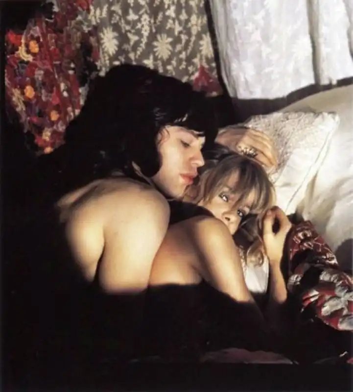 anita pallenberg e mick jagger, 1970