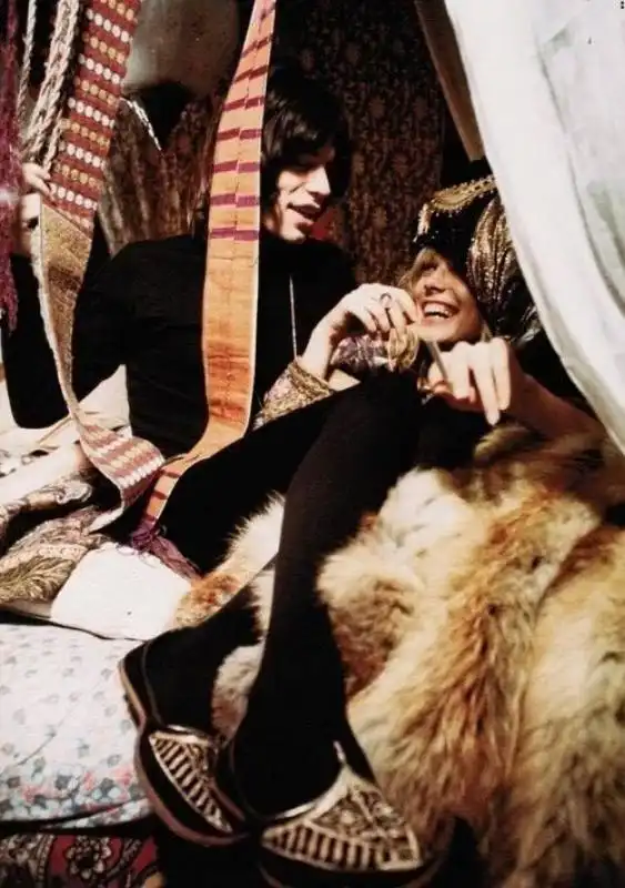 anita pallenberg e mick jagger