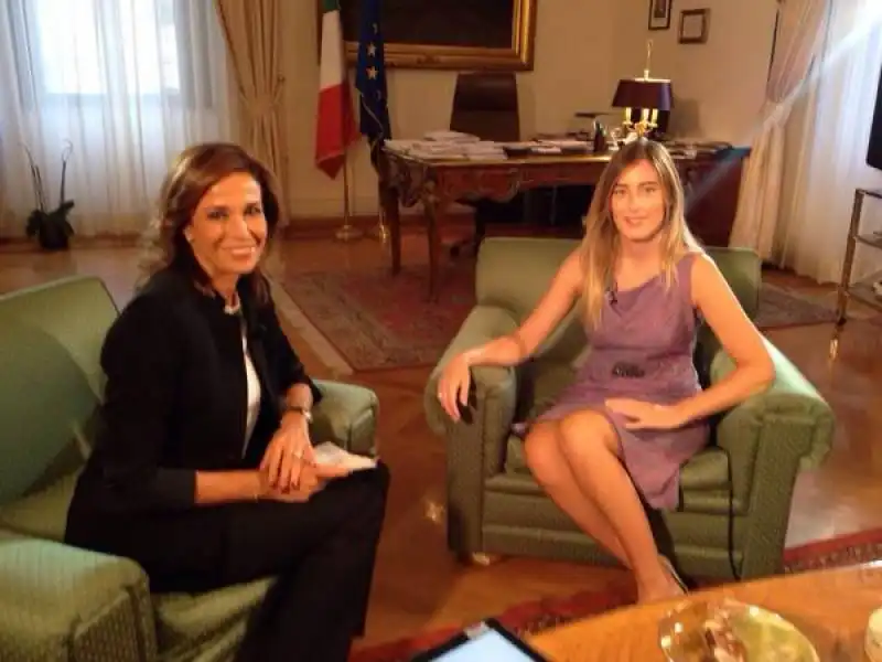 cristina parodi e maria elena boschi