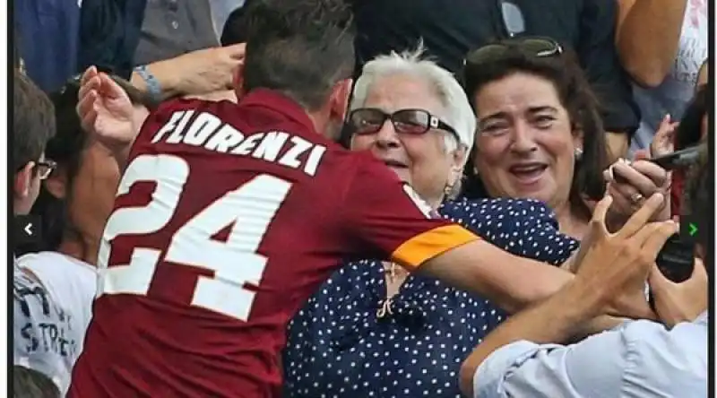 florenzi abbraccia la nonna