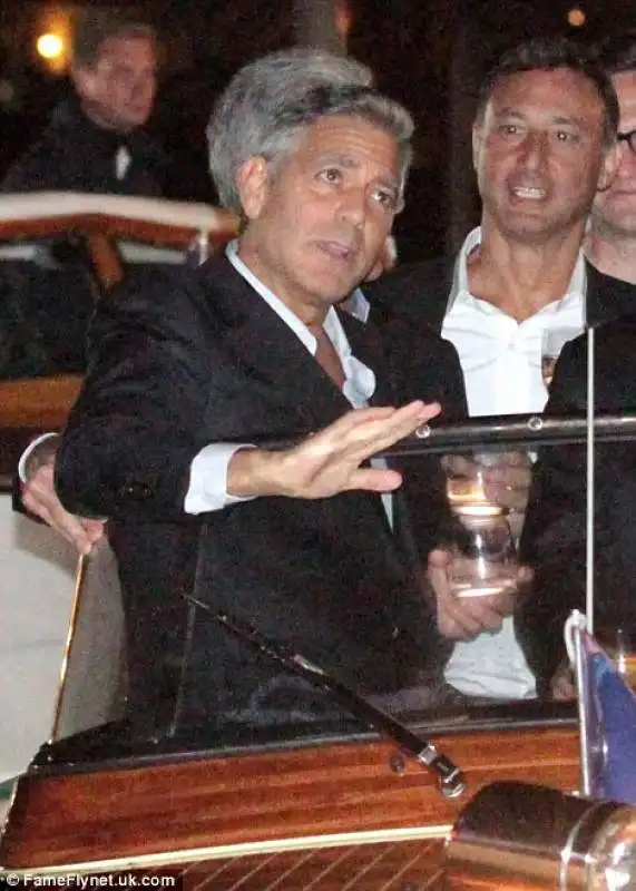 george clooney e amal alamuddin   vigilia delle nozze a venezia 21