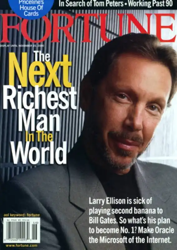 larry ellison su un vecchio numero di fortune