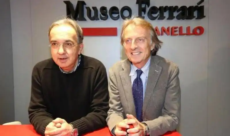 MONTEZEMOLO  E MARCHIONNE ALLA FERRARI