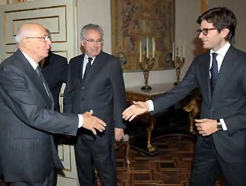 NAPOLITANO CON ROBERTO E MICHELE COLANINNO