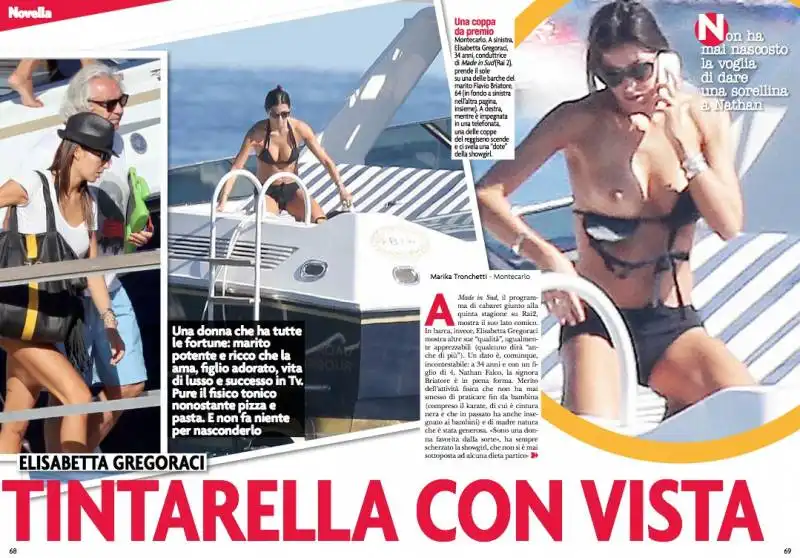 novella 2000   il topless di elisabetta gregoraci