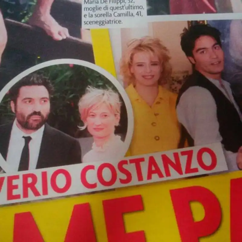 per guia soncini saverio costanzo sta con la sosia di maria de filippi moglie del padre