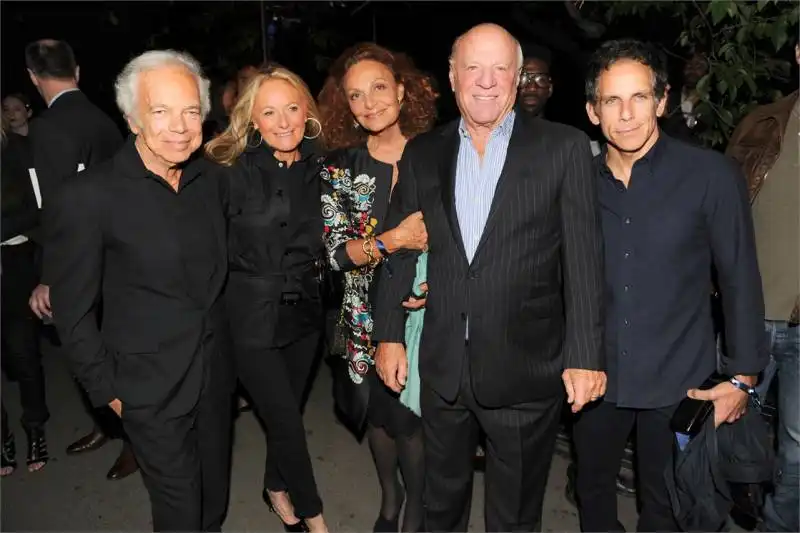 ralph lauren, ricky lauren, diane von furstenberg, barry diller, ben stiller