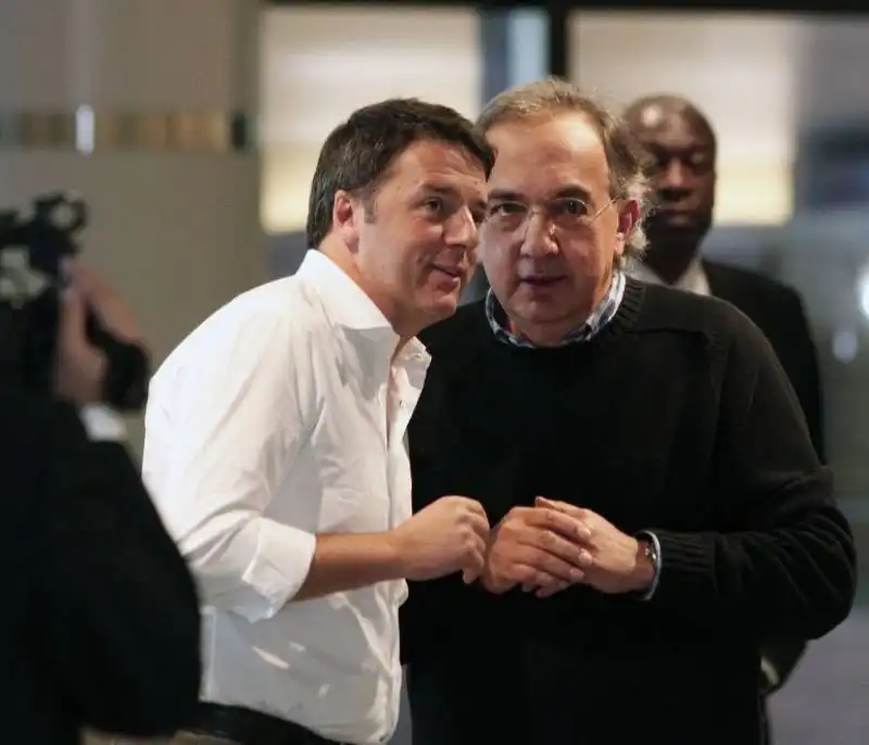 RENZI MARCHIONNE ALLA FABBRICA CHRYSLER