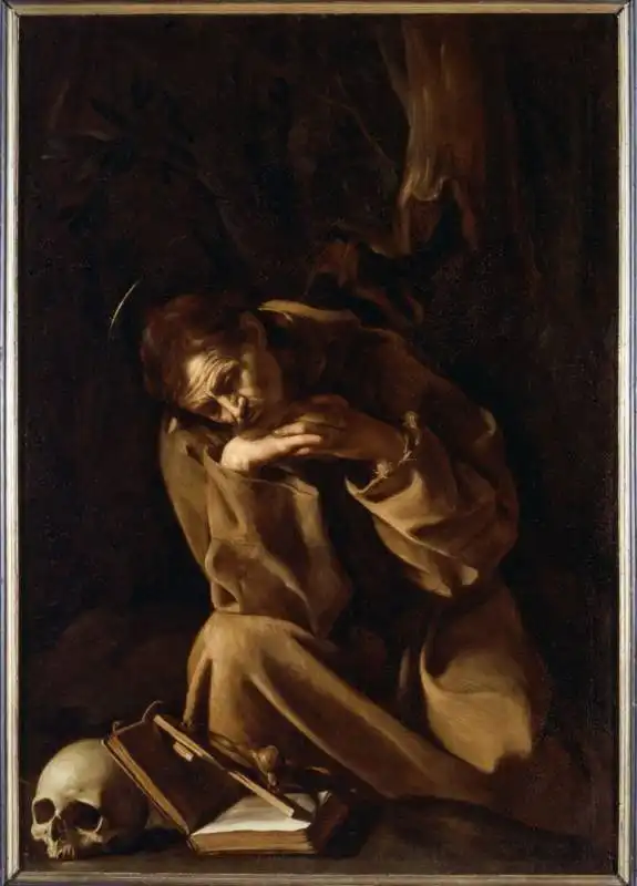 san francesco in meditazione di caravaggio