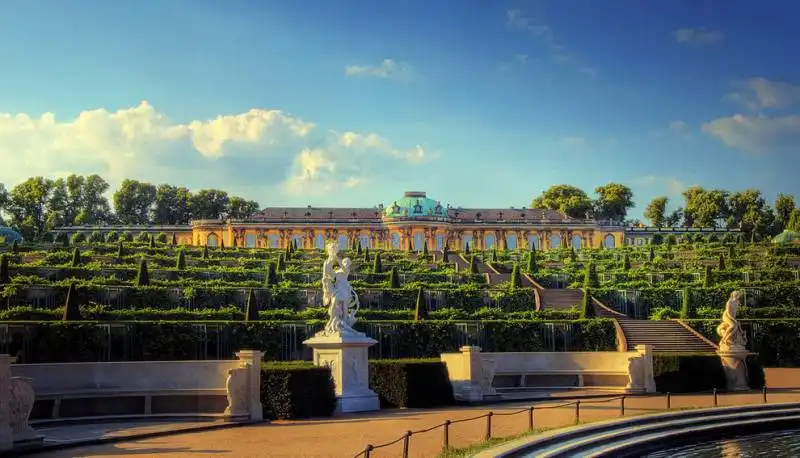 sanssouci palace gardens, potsdam, germany