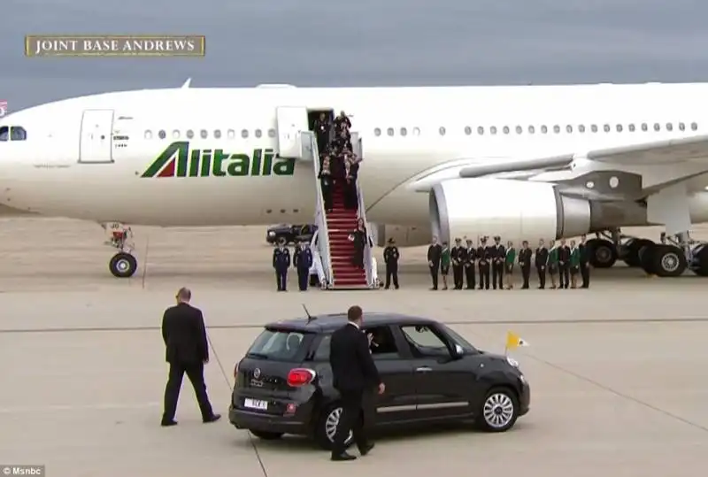 aereo di papa francesco