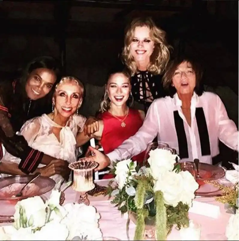  franca sozzani, gianna nannini, eva herzigova e beatrice borromeo