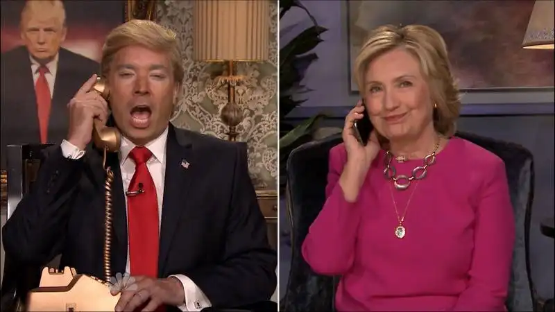 hillary   clinton jimmy fallon donald trump