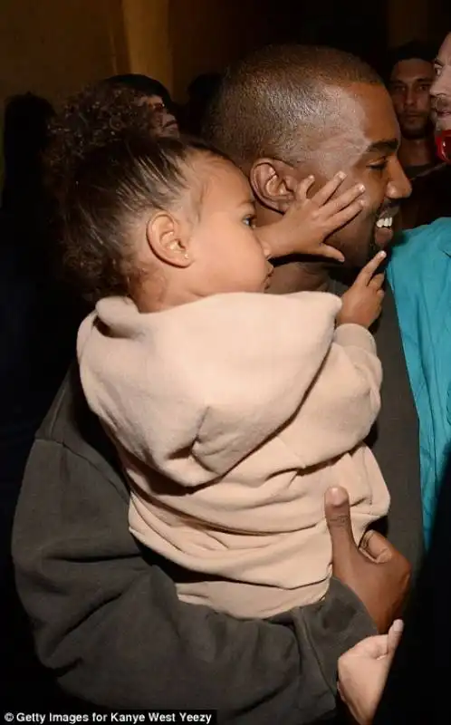 kanye con la figlia north west