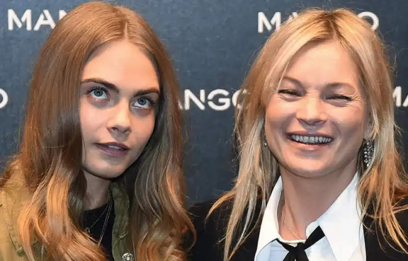 KATE MOSS CARA DELEVINGNE