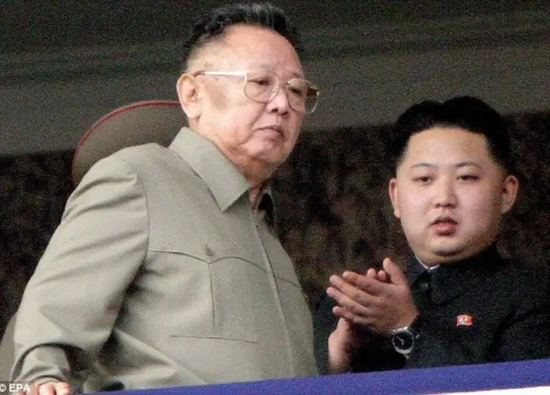  kim jong il con il figlio kim jong un