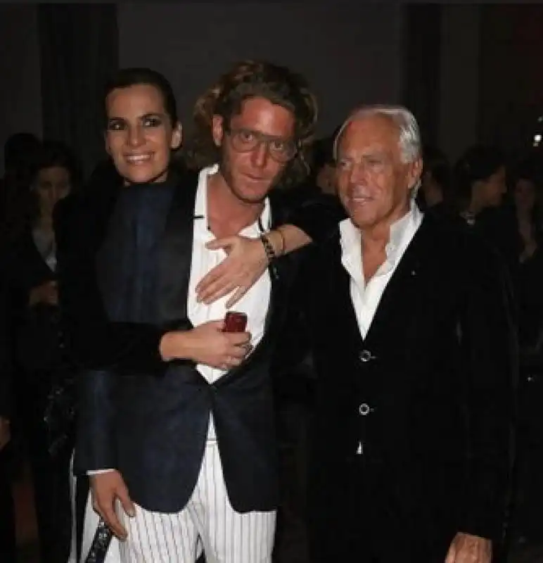 lapo elkann giorgio e roberta  armani