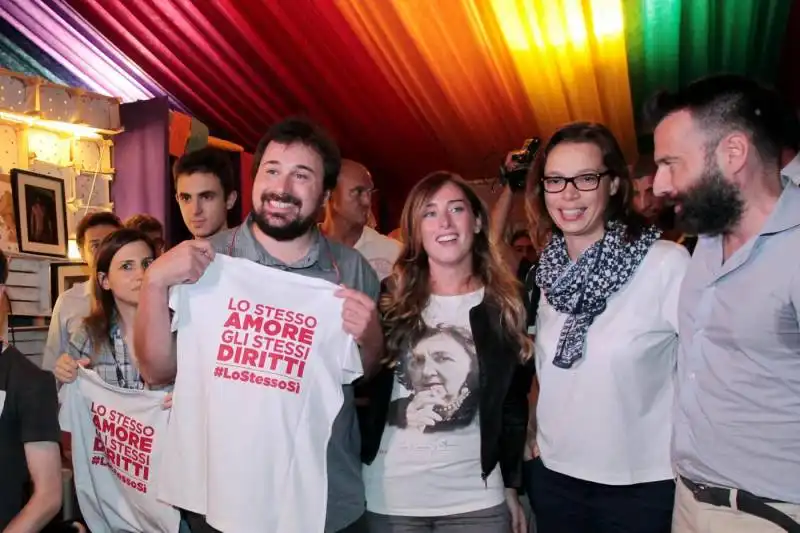 MARIA ELENA BOSCHI AL GAY PRIDE VILLAGE DI PADOVA  