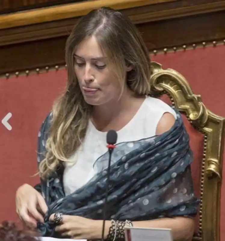 maria elena boschi in senato