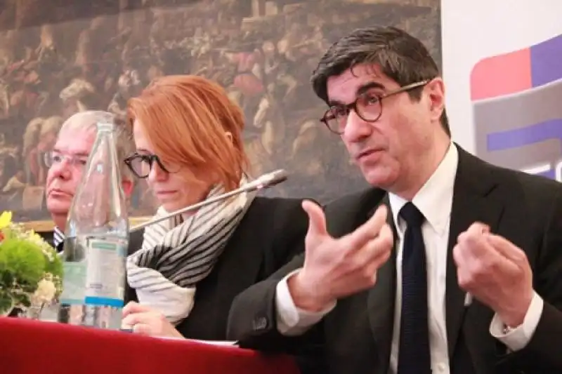 Monica Maggioni con Gianni Riotta